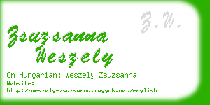 zsuzsanna weszely business card